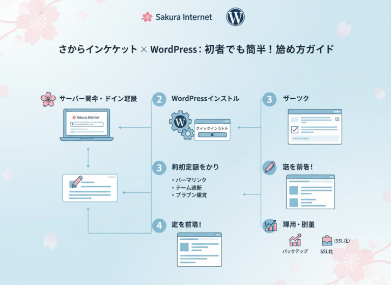 さくらインターネットWordPressやり方｜初心者の始め方