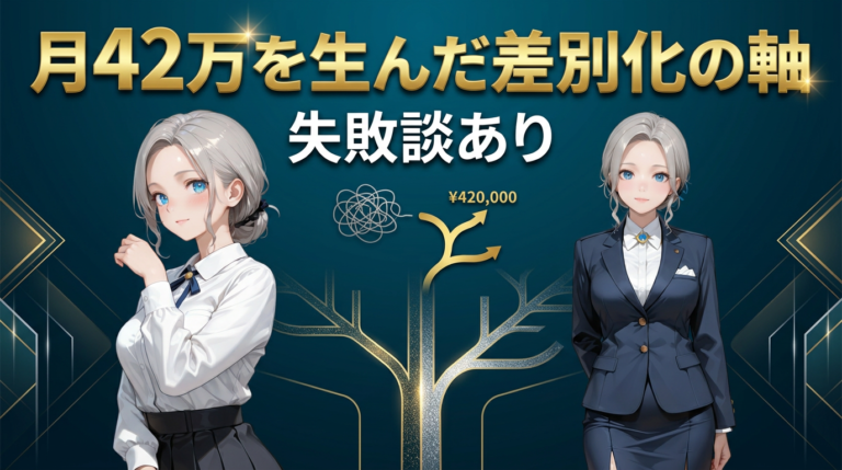 ブログの差別化、正直3年間ずっと勘違いしていた｜40万PVブロガーの本音と方法
