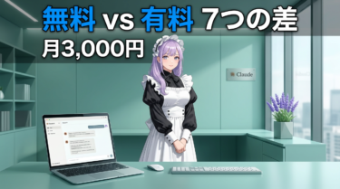 Claude無料版と有料版の違い7選。副業に使うなら月3,000円の価値はあるか