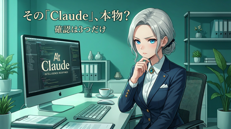 Claudeの偽サイトに気をつけて。本物との見分け方と3つの確認ポイント【2026年版】