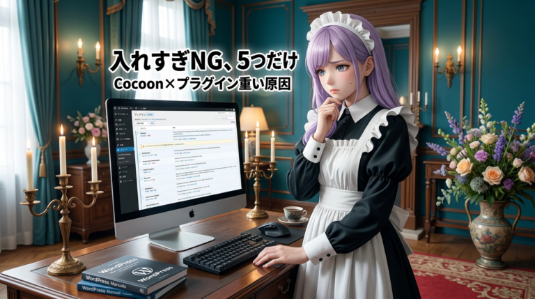 Cocoonプラグイン最低限おすすめ5選【入れすぎて後悔した経験から選びました】