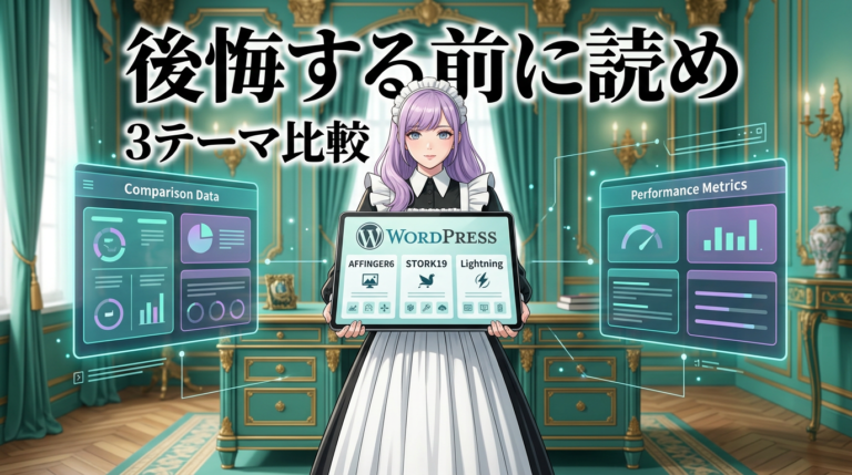 AFFINGER6・STORK19・Lightning比較──テーマ選びで後悔した3つの理由【2026年版】